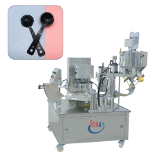 Honey spoon 2 nozzles filling machine syrup peanut butter jam honey spoon filling machine sealing machine